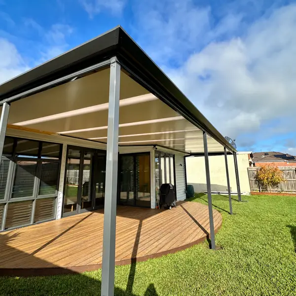 Stratco Outback Cooldek Patio with Rooflites