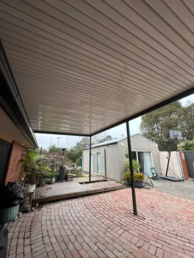 Black Stratco Outback Flat Patio