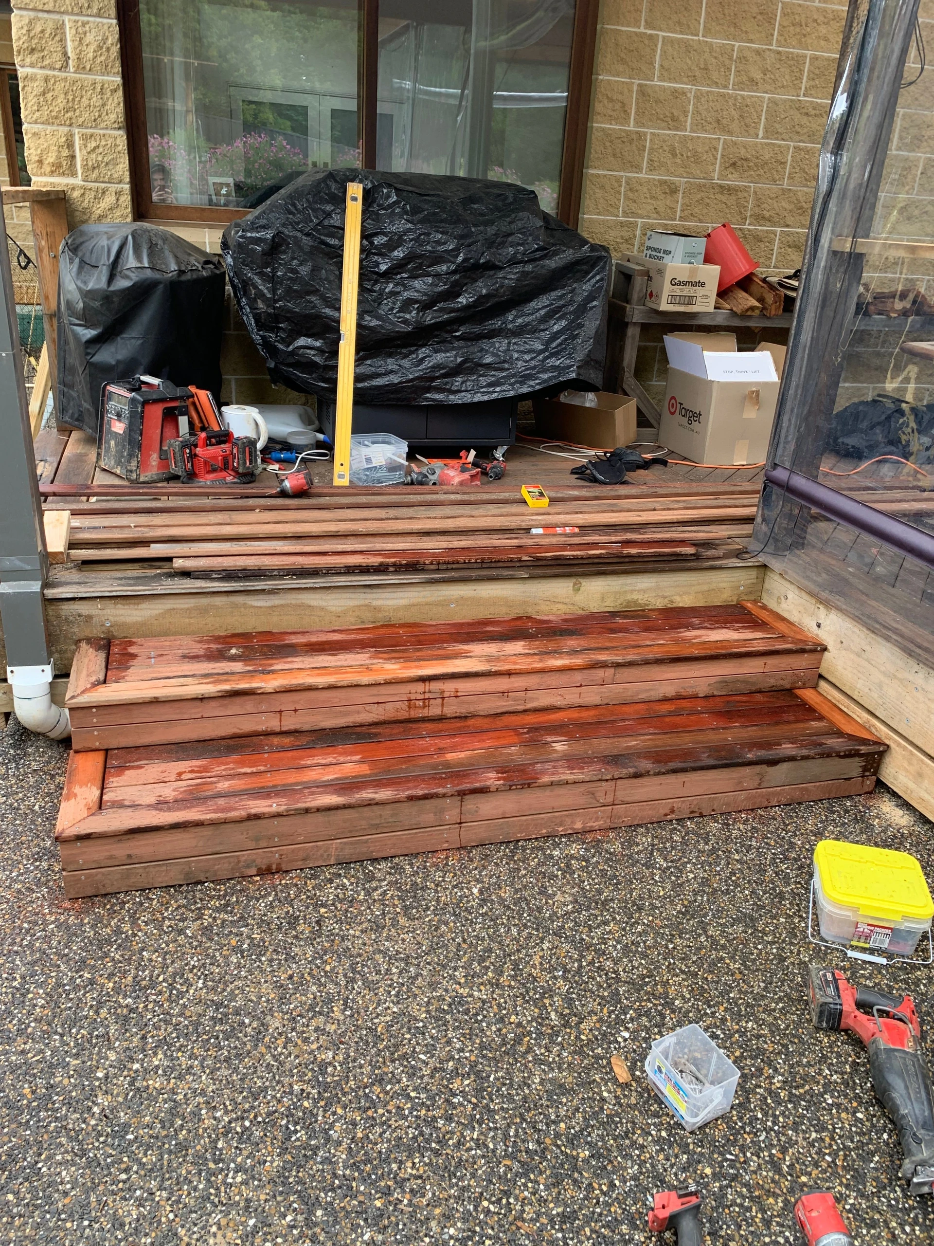 Timber Deck Steps