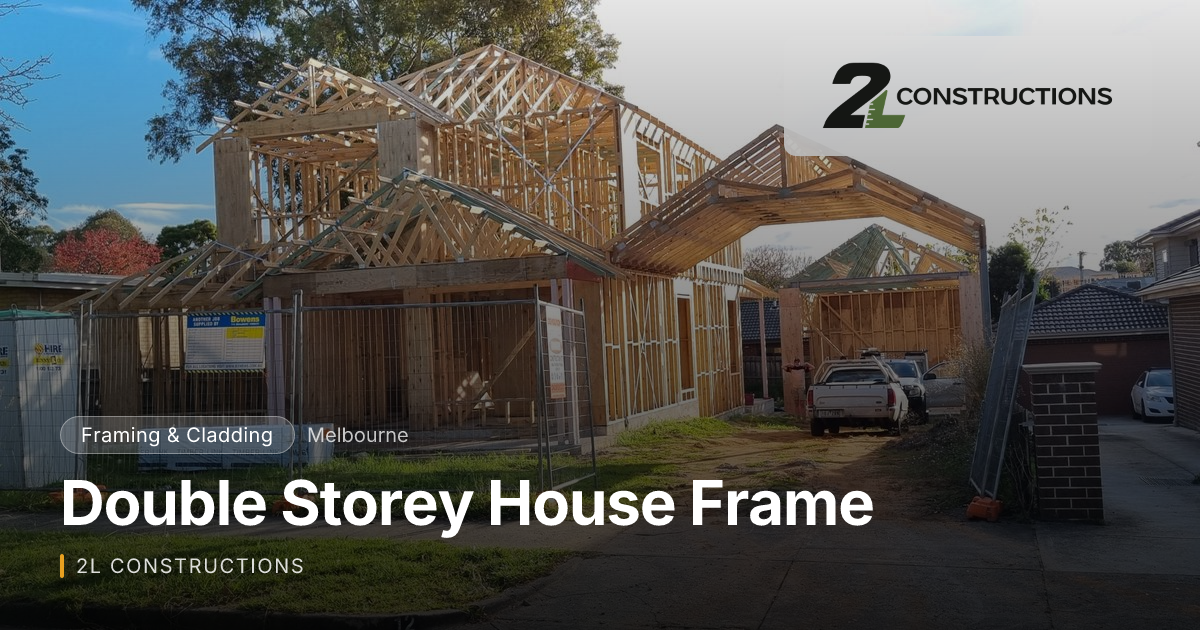 Storey Frame Double Storey House Frame | 2L Constructions